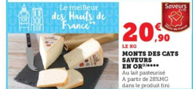 monts des cats saveurs en or