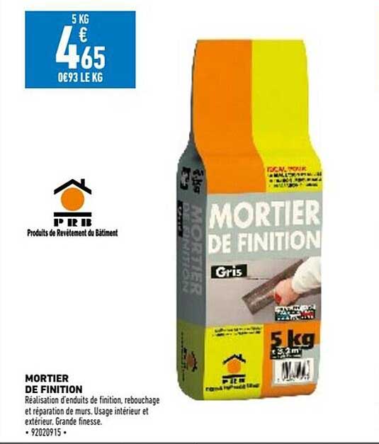 mortier de finition