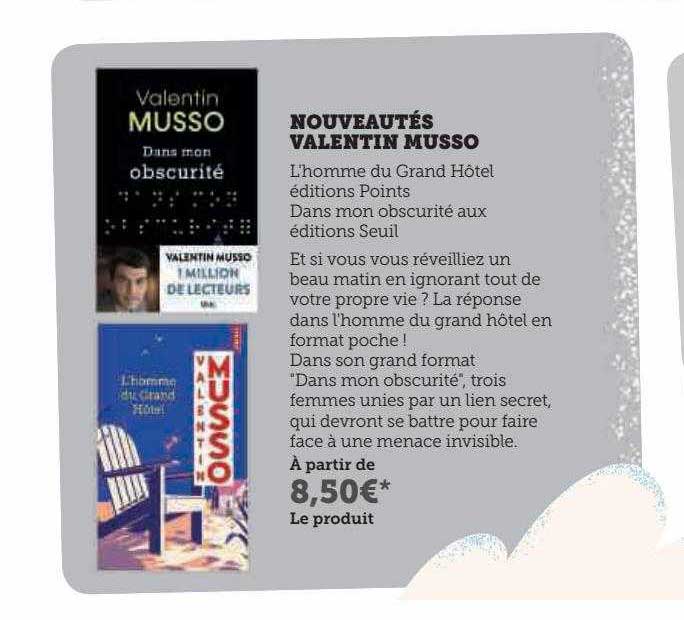 nouveautés valentin musso