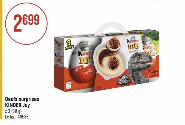 oeufs surprises kinder joy