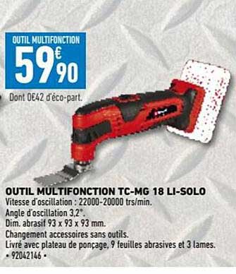 Outil Multifonction Tc-mg 18 Li-solo
