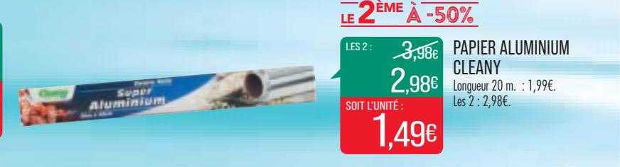 papier aluminium cleany