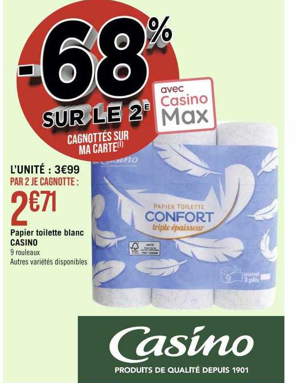 Papier Toilette Blanc Casino