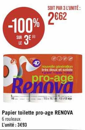 Papier Toilette Pro-age Renova