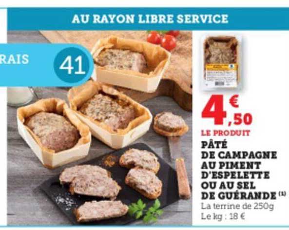 pâté de campagne au piment d'espelette ou au sel de guérande