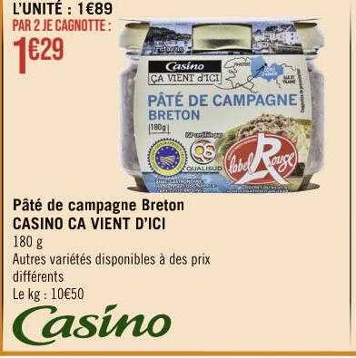 pâté de campagne breton casino ça vient d'ici