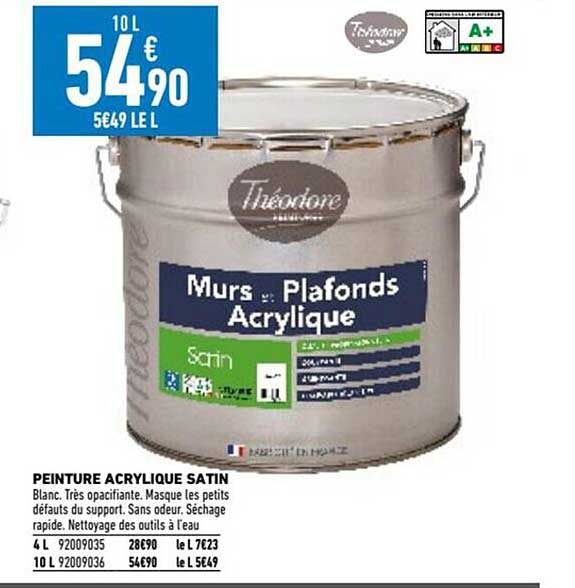 Peinture Acrylique Satin Théodore