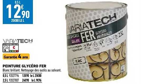 peinture glycéro fer variatech