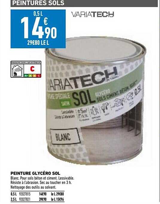 peinture glycéro sol variatech