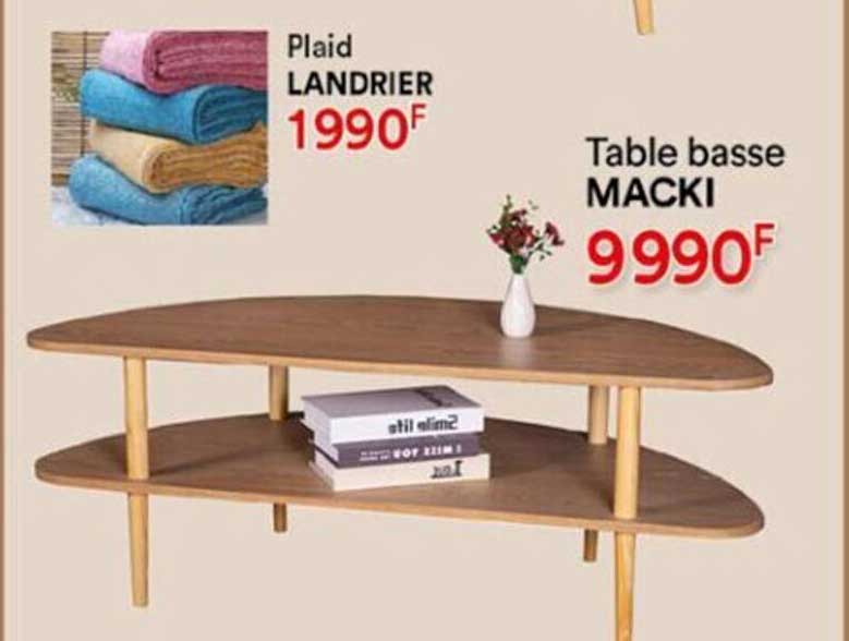 Plaid Laudrier, Table Basse Macki
