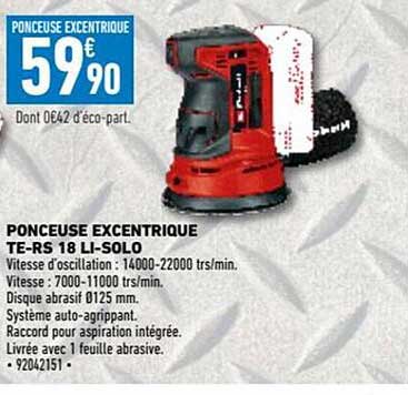 ponceuse excentrique te-rs 18 li-solo