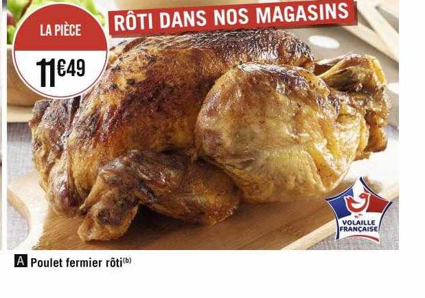Poulet Fermier Rôti