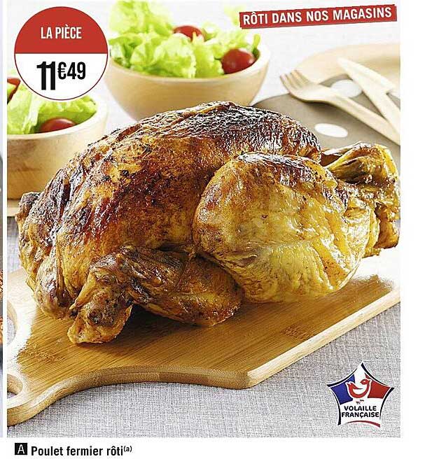 Poulet Fermier Rôti