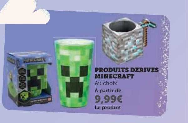 produits dérivés minecraft