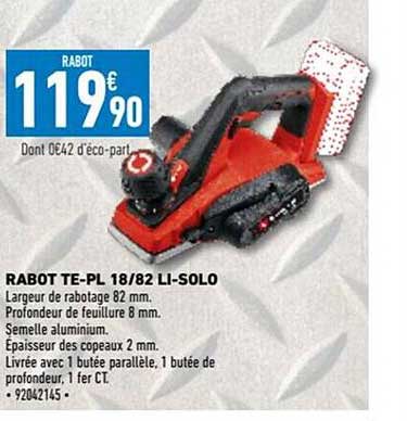 rabot te-pl 18-82 li-solo