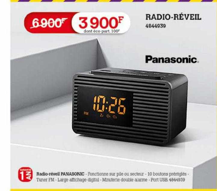 radio-réveil panasonic