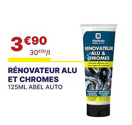rénovateur alu et chromes abel auto