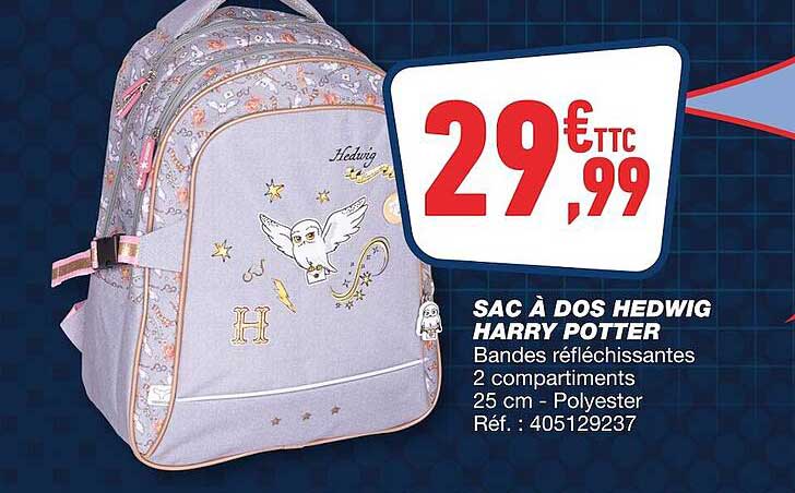 sac à dos hedwig harry potter
