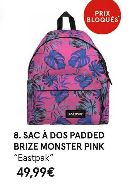 Sac à Dos Padded Brize Monster Pink "eastpak"