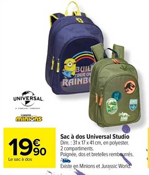 Sac à Dos Universal Studio