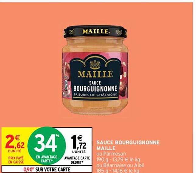 sauce bourguignonne maille