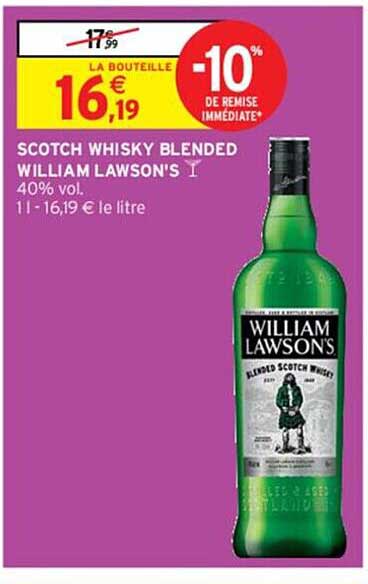 scotch whisky blended william lawson's