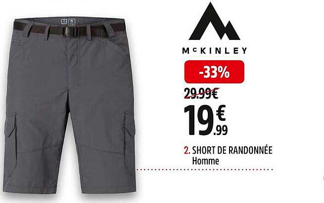 short de randonnée homme mc kinley