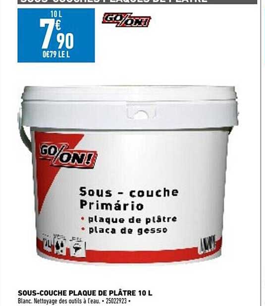 sous-couche plaque de plâtre go on!