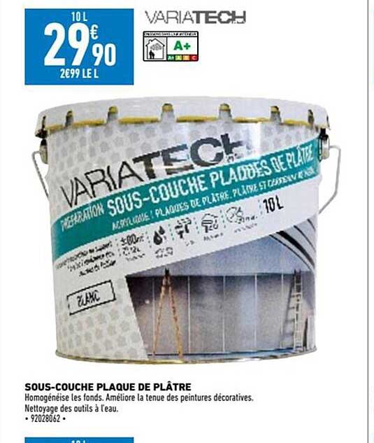 Sous-couche Plaque De Plâtre Variatech