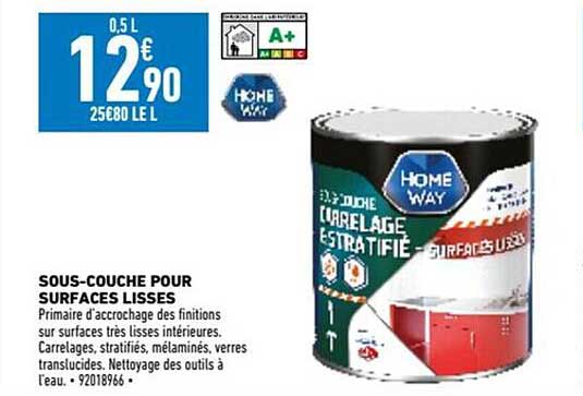 sous-couche pour surfaces lisses