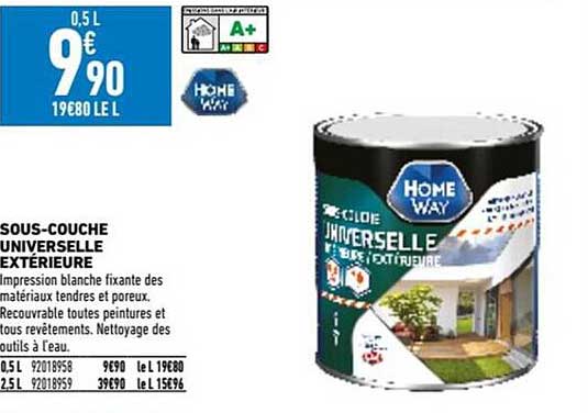 sous-couche universelle extérieure