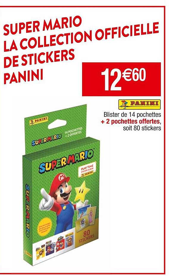 super mario la collection officielle de stickers panini