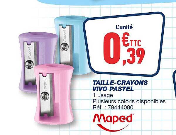 taille-crayons vivo pastel maped