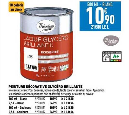 théodore peinture décorative glycéro brillante