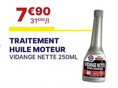 Traitement Huile Moteur Vidange Nette