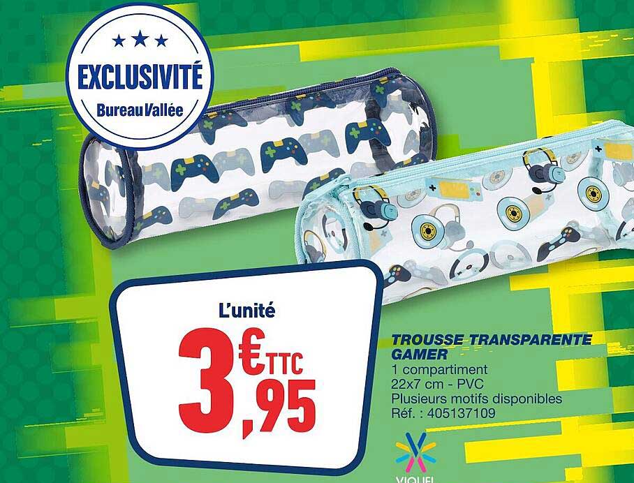 Trousse Transparente Gamer Viquel