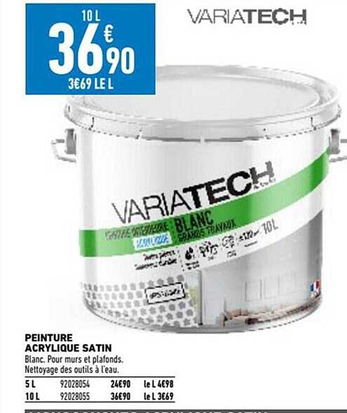 Variatech Peinture Acrylique Satin