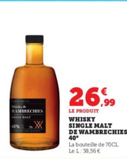 whisky single malt de wambrechies