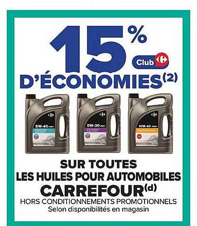 15% D'ÉCONOMIES