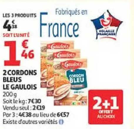 2 CORDONS BLEUS LE GAULOIS