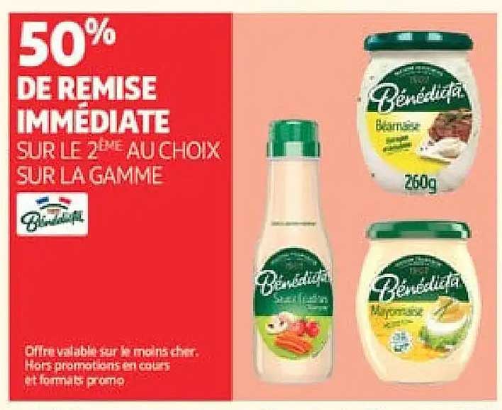 50% DE REMISE IMMÉDIATE