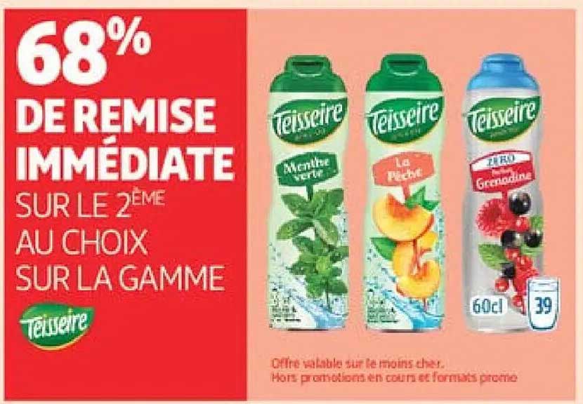 68% DE REMISE IMMÉDIATE SUR LE 2ÈME AU CHOIX SUR LA GAMME
