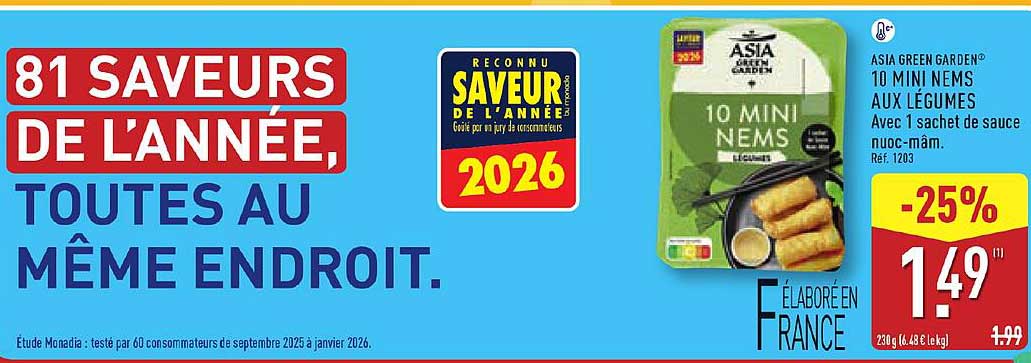 81 SAVEURS DE L'ANNÉE, TOUTES AU MÊME ENDROIT