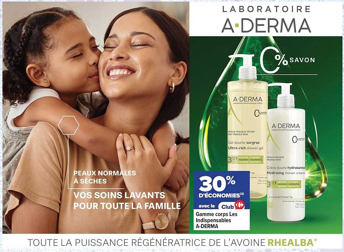 A-DERMA 0% savon