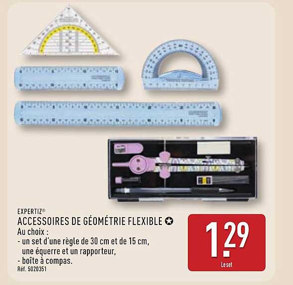 ACCESSOIRES DE GÉOMÉTRIE FLEXIBLE