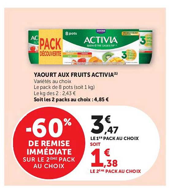 Activia Yaourt aux fruits