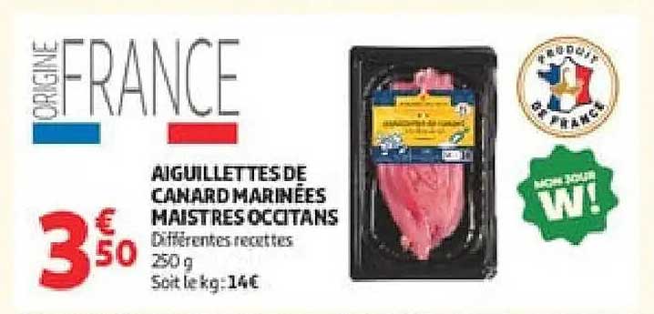 Aiguillettes de canard marinées Maistres Occitans