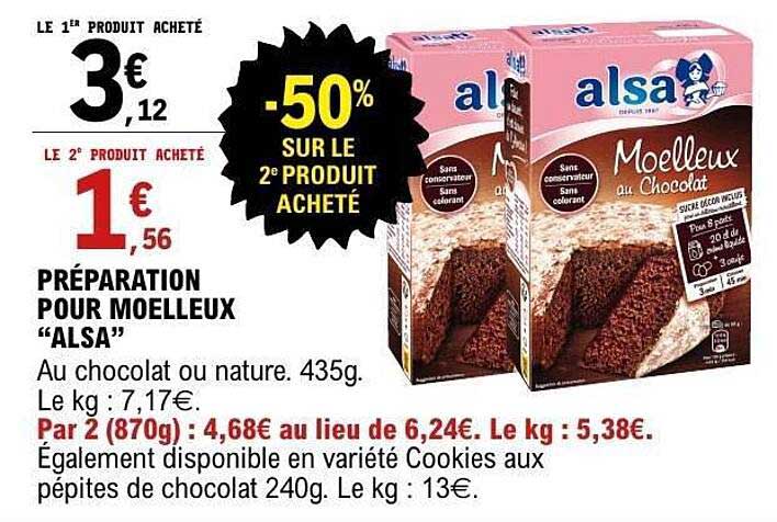 Alsa Moelleux au Chocolat