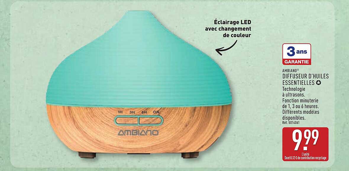 AMBIANO DIFFUSEUR D'HUILES ESSENTIELLES