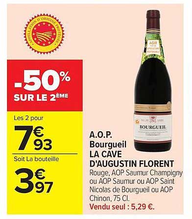 A.O.P. Bourgueil LA CAVE D'AUGUSTIN FLORENT